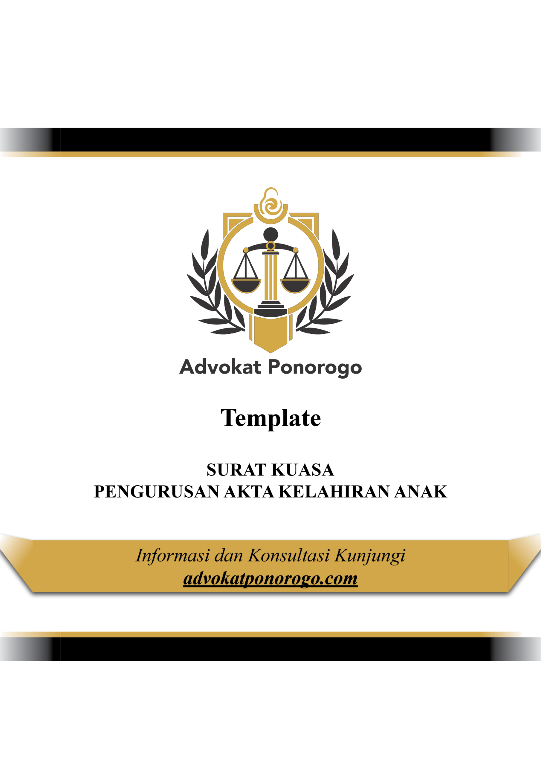 Surat Kuasa Pengurusan Akta Anak