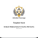 surat perjanjian utang piutang dengan jaminan