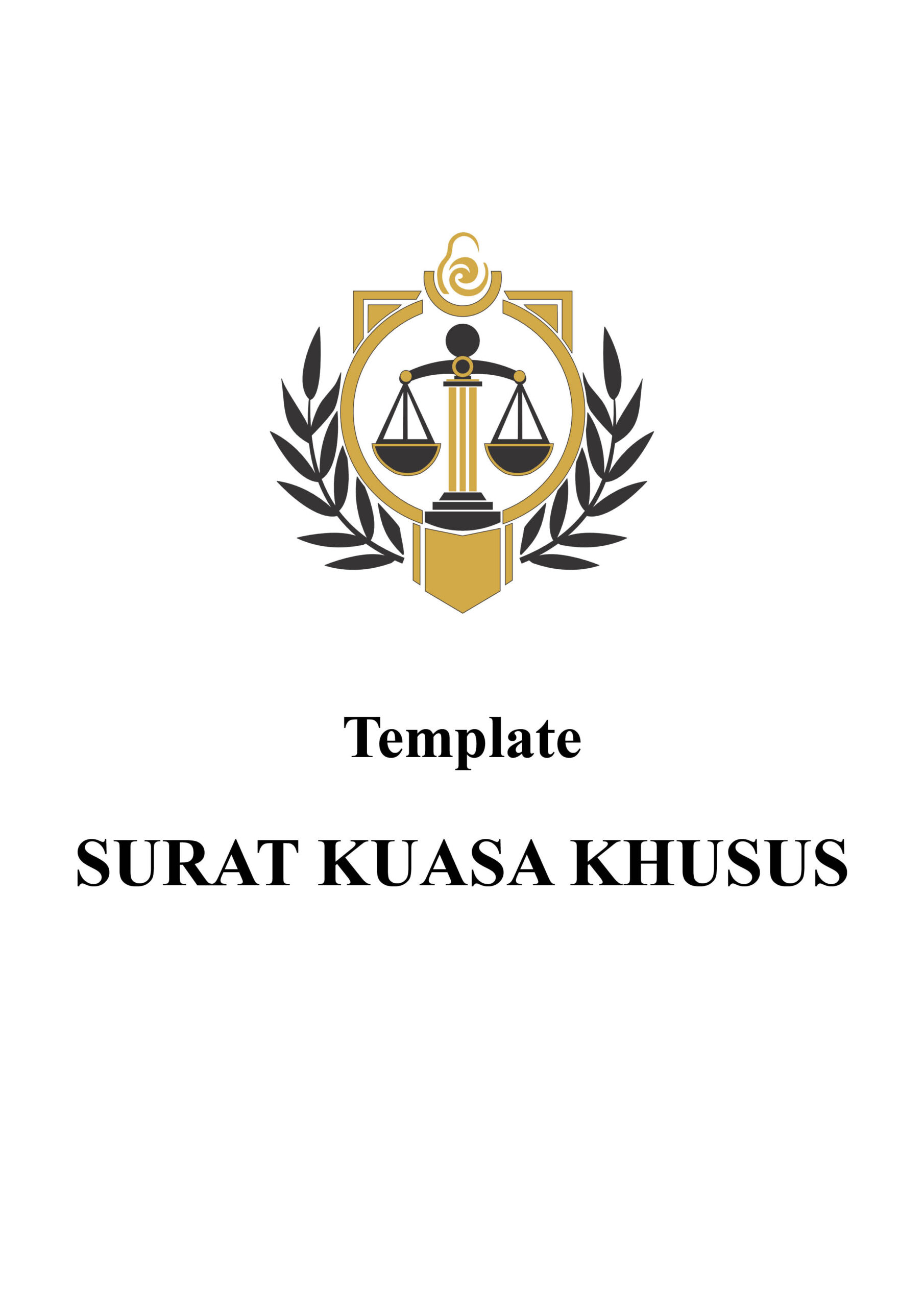 Cover Template Surat Kuasa Khusus
