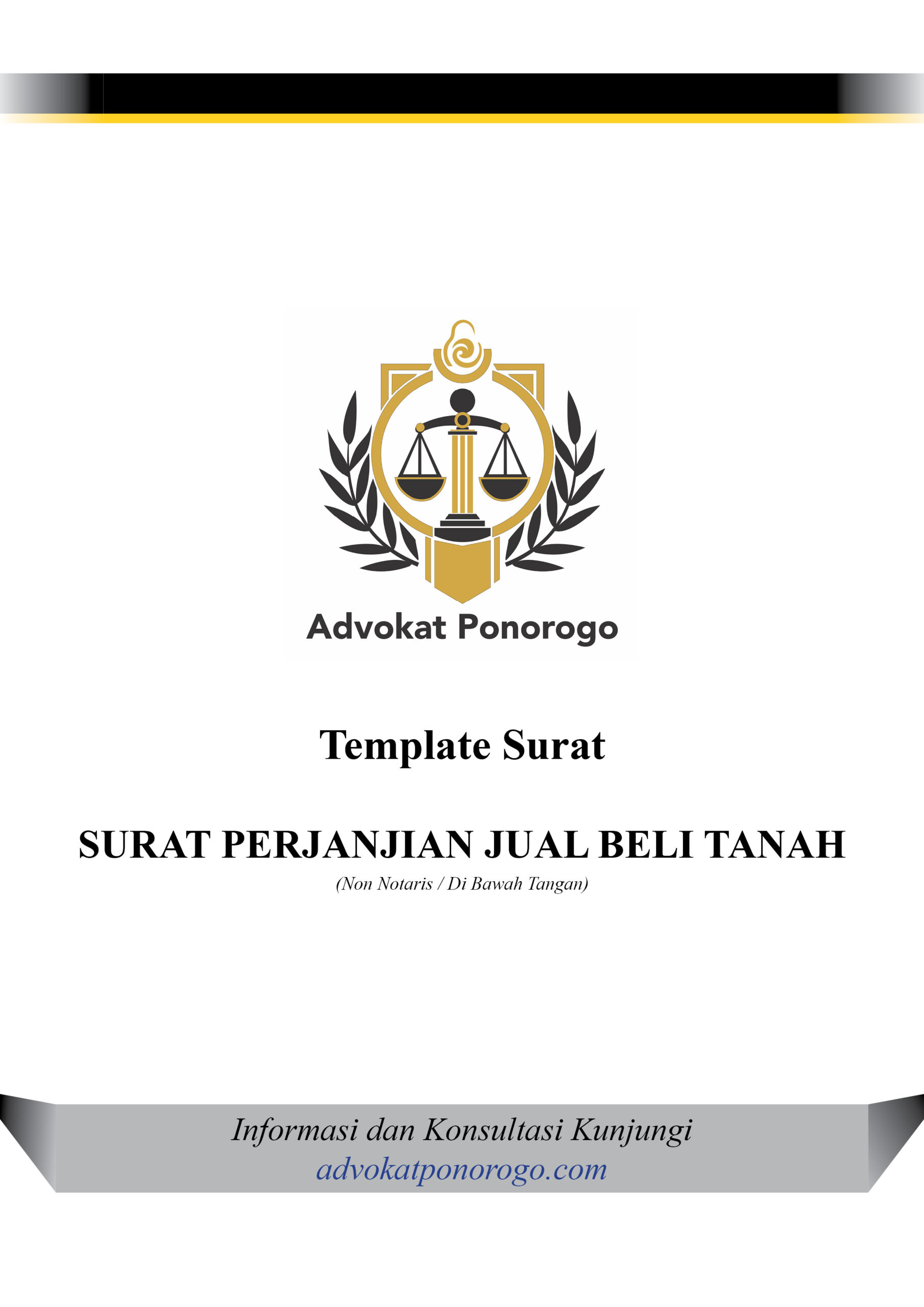 Template Surat Perjanjian Jual-Beli Tanah