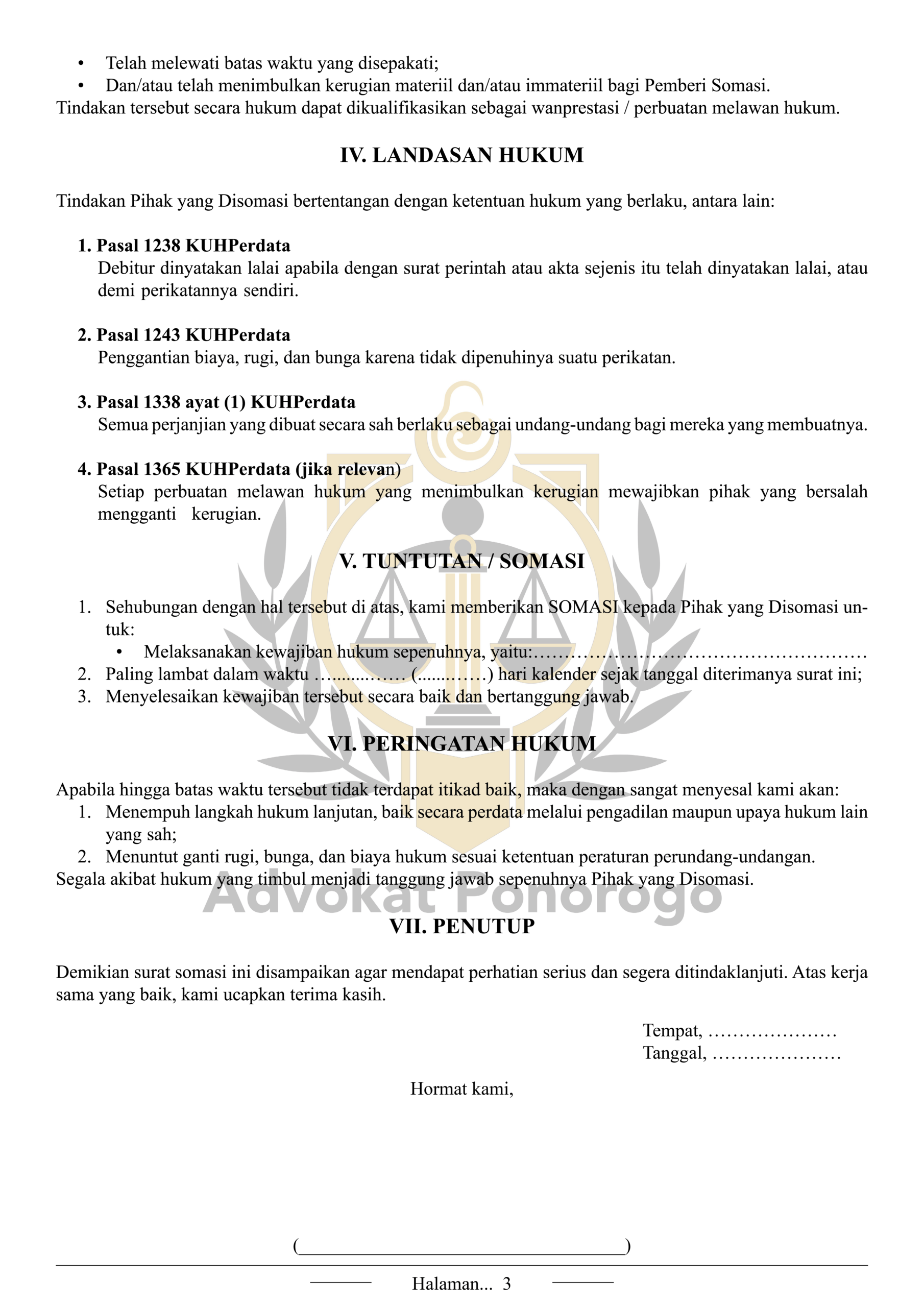 Surat Somasi - Image 3